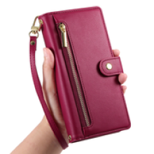 Black Friday Mobile Wallet compatible iPhone compatible 16 series, portable wallet that holds both mobile phone and cards, does not affect the magnet