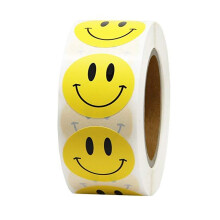 Black Friday 500pcs stickers - Smiley Emoji_yellow/Yellow_Surprise Gift