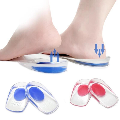 Black Friday 2-pack Heel Inserts - Silicone Shoe Inserts - Transparent_red/Red_Surprise Gift