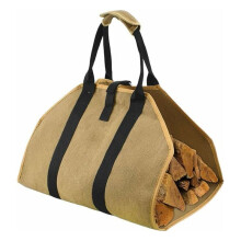 Firewood basket firewood bag wooden basket compatible fireplace firewood firewood bag firewood transport trolley_Surprise Gift