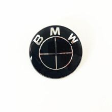 BMW-W Emblem Logo na kapote Celá čierna Celá čierna_Celá čierna/82MM kapota_Prekvapivý darček