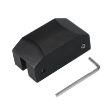 Adattatore per piastra di sollevamento in alluminio billet anodizzato nero per cric, compatibile con Camaro di quinta generazione - Ricambi - Regalo