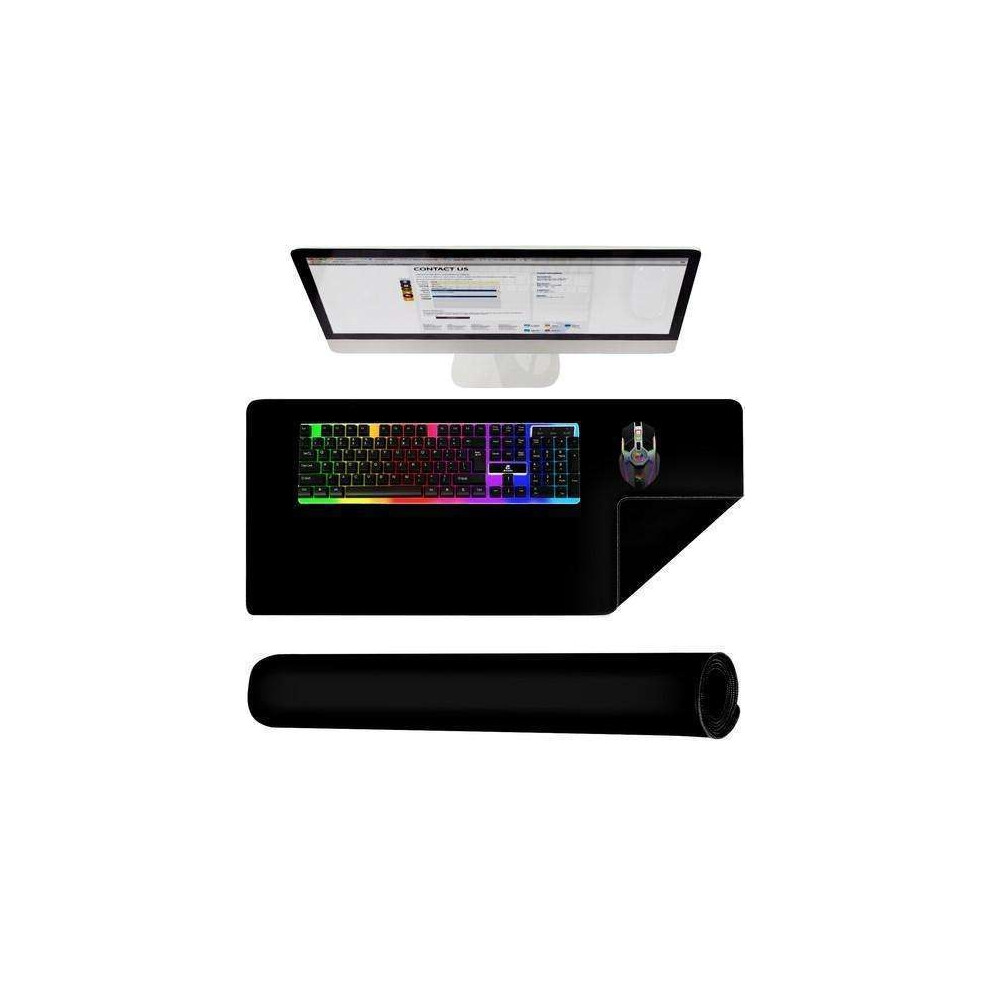 Friday Mouse Pad - Desk Pad - 90X45cm - Xxl_black/Black_surprise Gift Black 6902344821027