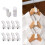 20-pack Clothes Hangers - Connecting Hook - Organizer White_Surprise Gift 1