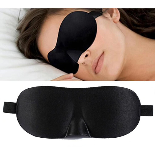 Black Friday 3-pack - 3D Sleep Mask / Eye Mask / Blindfold - Black_black/Black_Surprise Gift