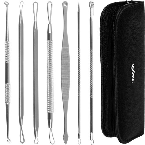 Blackhead Removal Spoons | 7pcs Double-Sided Blackhead Tools | Blackhead Remover_Surprise Gift