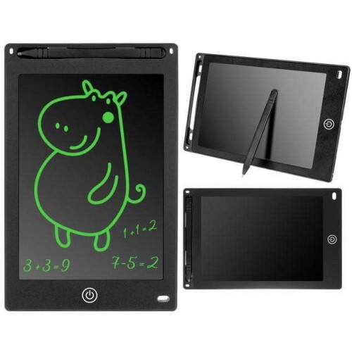 Digital Drawing Tablet compatible Kids - Practical LCD, 8.5" Tablet + Pen_Super Gift_black/Black_Surprise Gift