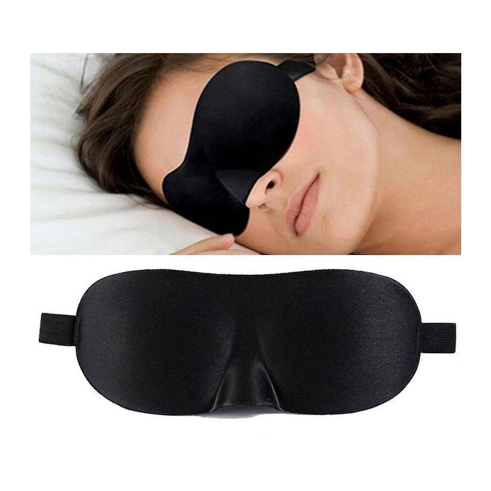 Light 2-Pack - 3D Sleep Mask / Eye Mask / Blindfold - Black_surprise Gift