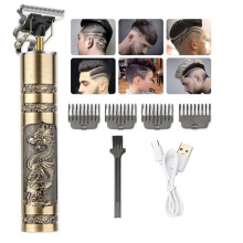 Electric Hair Clipper T9 Hair Clipper Shaver Trim Haircut Gold Gold_Surprise Gift