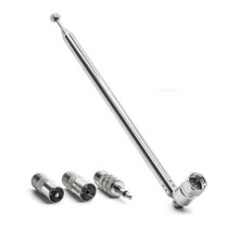 Black Friday FM-Radioantenne 76 cm Adapter kompatibel mit Heimradio-Stereo-Receiver_Überraschungsgeschenk