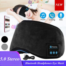 Draadloze stereo slaapmaskerkoptelefoon met muziekhoofdband, zwart_verrassingscadeau