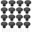 Black Friday 16 pcs black door knobs kitchen cabinet handles drawer knobs vintage_Surprise Gift 1