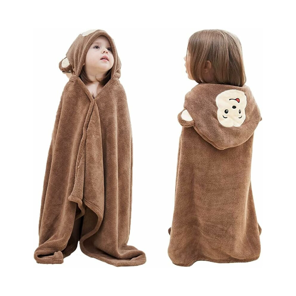 Baby Bath Towel with Hood Large Soft Absorbent Blanket Bathrobe Shower Poncho Towel compatible Kids Infant Toddlers_Surprise Gift