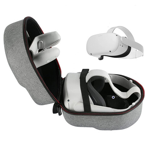 Συμβατή θήκη ακουστικών VR για ταξίδια Oculus Quest 2, δώρο έκπληξη GREY_Surprise