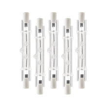 5-pack R7s 118mm 300w 220v, R7s Halogen Linear Lamp, Dimmable Halogen Lamp compatible Construction Site_Surprise Gift