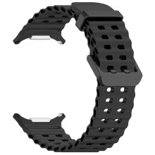 Silicone strap compatible Samsung Galaxy Watch Ultra 47mm - Black_Surprise Gift
