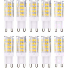 G9 LED bulbs, Warm white 3000K 5W G9 LED bulb equivalent to 40W halogen bulbs 420 lumens non-dimmable, 10-pack [Energy class A+]_Surprise Gift
