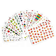 Black Friday 16 sheets nail stickers nail decoration, nail stickers_multicolor/multifärg_Surprise Gift