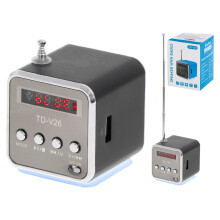 Rechargeable Portable Radio with Bluetooth LCD Speaker TD-V26_130_Surprise Gift