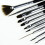 Black Friday 10pcs Acrylic/UV Brushes nails - Black_black/Black_Surprise Gift 1