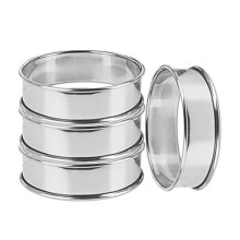 Black Friday 4 pcs Stainless Steel Crumpet Rings Nonstick Crumpet Rings Pastry Rings compatible Home Baking_Surprise Gift