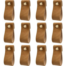 Leather handles compatible furniture, 12 pcs furniture handles, door handles f_Surprise Gift