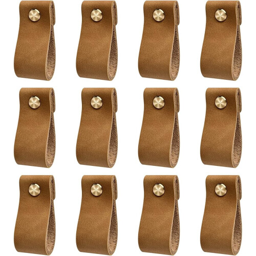 Möbelgriffe aus Leder, 12 Stück, Türgriffe, Überraschungsgeschenk