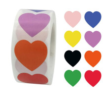 Black Friday 500pcs stickers - hearts / Heart motif - Cartoon_multicolor/multicolor_Surprise Gift