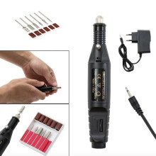 Black Friday Electric nail file, electric nail file, 6 bits included_black/Black_Surprise Gift