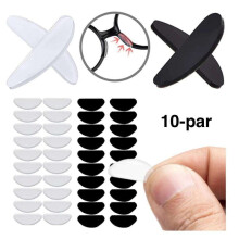 Black Friday 10 paia di naselli in silicone compatibili con occhiali 10 paia -_10 paia - Trasparente/Trasparente_Regalo a sorpresa