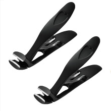 Black Friday Nail Clippers compatible Thick Toenails, Ergonomic Angled Head Senior Toenail Clippers, Shirem Nail Clippers Black_2pc/Black_Surprise Gi