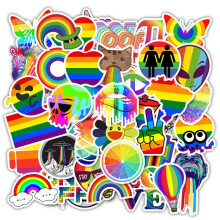 Black Friday 50pcs stickers stickers - Pride motif - Rainbow - Decals_multicolor/multicolor_Surprise Gift