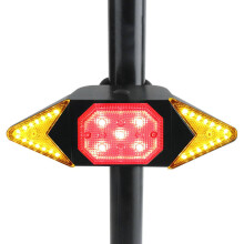 Black Friday Fietsachterlicht met Knipperlichten Waterdicht Knipperlichten Fietsachterremwaarschuwingslicht met Draadloze Afstandsbediening Slim Opla