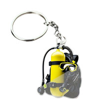 Acrylic Keychain Featurings Scuba Design Pendant Keyring-Style5
