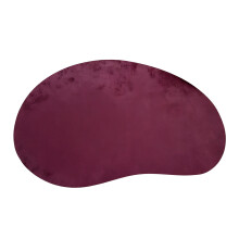 Placemat Cashews Shape Velvets Touch for Quick-wine red