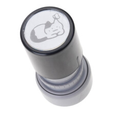 Mooie cartoonstempel met zwart kattenontwerp Lichtgewicht voor-9