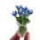 Handcraft Crystal Flower Statue Ornaments Artificial-Navy Blue 1