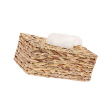 Hand Woven Grass Basket Square with Lid for-Rectangular trumpet
