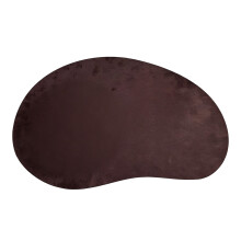 PU Placemat Cashewnoten Vorm Warmte-geïsoleerd Fluweel-bruin