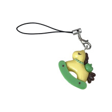 Fun Colorful Horse Phone Strap Keychain Bag Charm For-Green