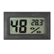 LCD Digital Thermograph Hygrometer Thermostat Indoor-Black
