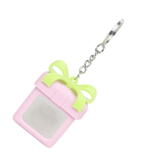 Surprise Mystery Gift Box Keychain Accessory Glowing Mini-Pink