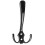 4-Pack - Triple Wall Hangers / Wall Hooks - Coat Hangers_Black_Surprise Gift 2