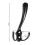 4-Pack - Triple Wall Hangers / Wall Hooks - Coat Hangers_Black_Surprise Gift 4