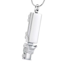 Pet and Human Cremation Jewelry Rustless Steel with-silver