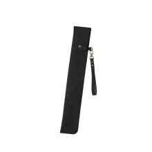 Sac de transport de baguettes en cuir, sac de protection-Noir