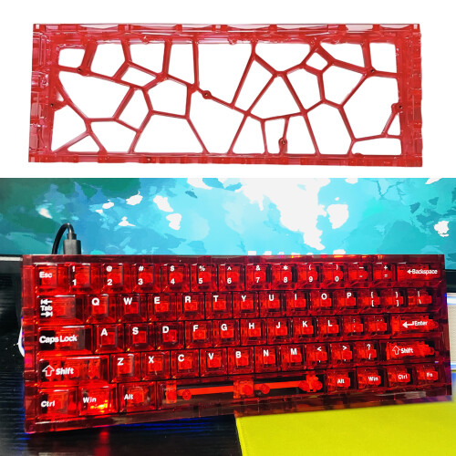 GH60 Ventilated Keyboards Frame Case Universal-Transparent 2