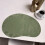 Durability PU Placemat Cashews Shape with Velvets for-Black 6