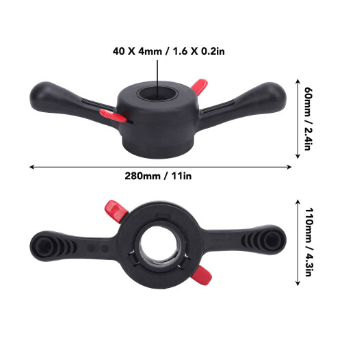 Schnellverschluss-Nabe Flügelmutter ABS 40x4mm/1.6x0.2in 1