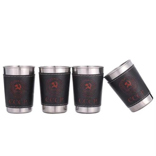 Draagbare draagbare shotbekers Roestvaste stalen-70 ml
